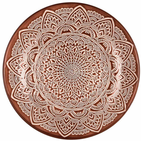 Lot de 6 Assiettes à Dessert "Sahara" 19cm Terracotta (1/4)