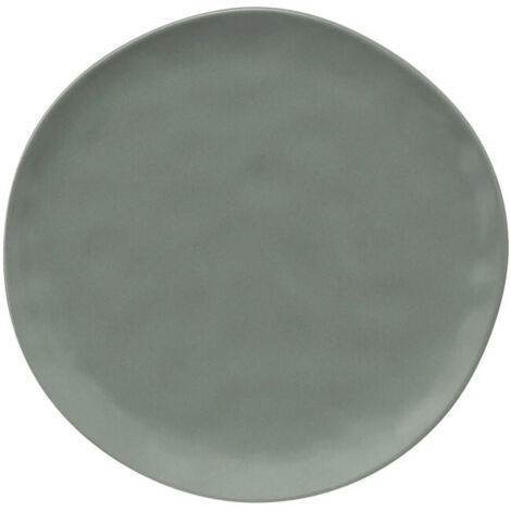 Lot de 6 Assiettes Plates "Noe" 26cm Vert Olive