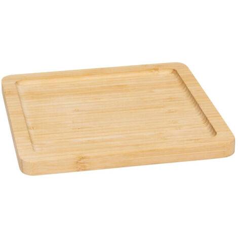 Planche de Présentation Carrée en Bambou "Rio" 20cm Naturel (1/3)