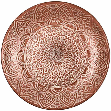 Lot de 6 Assiettes Plates "Sahara" 27cm Terracotta (1/5)