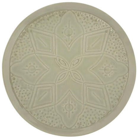 Lot de 6 Assiettes Plates "Sienna" 27cm Vert Olive (1/2)
