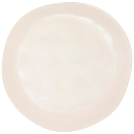 Lot de 6 Assiettes Plates "Noe" 26cm Beige