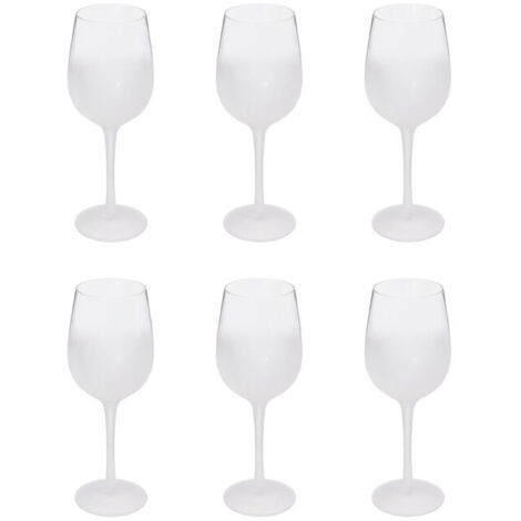 Lot de 6 Verres à Vin "Givrés" 38cl Transparent