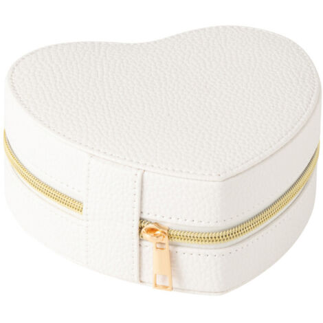 Boîte à Bijoux Cœur "Ericka" 16cm Blanc (1/4)