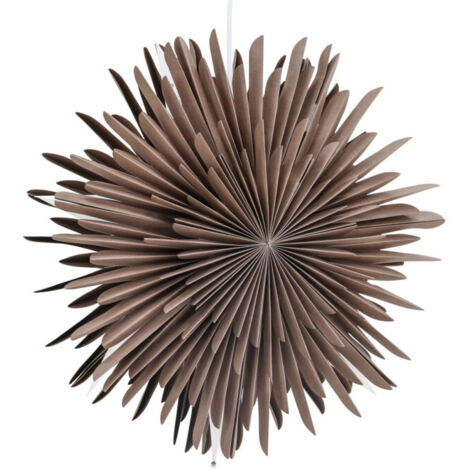 Lampe Suspension Design "Selen" 46cm Marron (1/5)