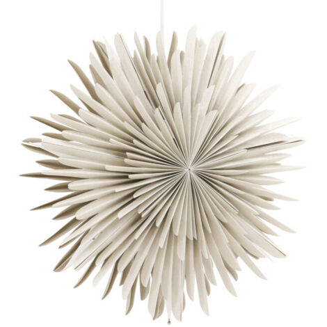 Lampe Suspension Design "Selen" 46cm Beige (1/5)