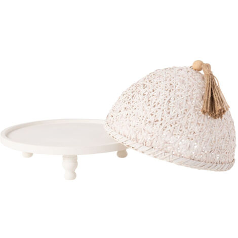 Plateau à Fromages Bois Et Inox - Garde-manger Avec Cloche - Occasion
