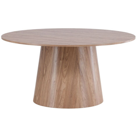 Table Ronde Lanzo 120 Cm – Naturel – Paris Prix – MDF – Neuve Sous Carton