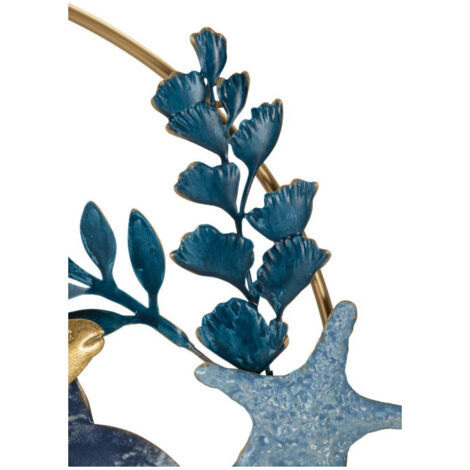 Décoration murale ronde en métal (D28 cm) Arbre contemporain Noir et doré - Décoration Murale Décoration murale ronde en métal (D28 cm) Arbre contemporain Noir et doré - Décoration Murale