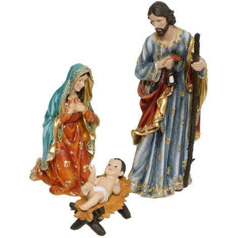 Plaque Murale Métal 30x20 Cm 'Jesus Marie Et Joseph' Déco Religieuse