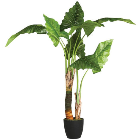 Plante Artificielle "Bananier" 125cm Vert