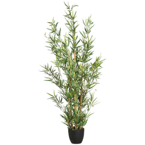 Plante Artificielle "Bambou" 126cm Vert (1/2)