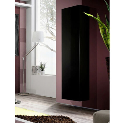 Vitrine Murale Design "Fly A1" 170cm Noir (1/4)