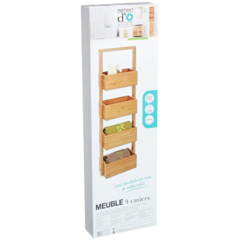 Étagère échelle à 3 niveaux en bambou 109 x 50,8 x 35 cm Étagère échelle à 3 niveaux en bambou 109 x 50,8 x 35 cm