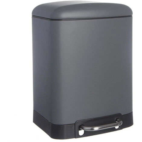 Poubelle "Silence" 6L Gris (1/3)