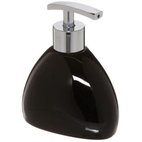 Distributeur de Savon "Galet" 14cm Noir (1/3)