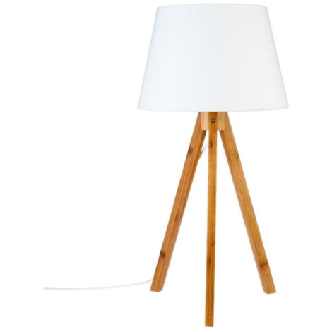 Lampe à Poser "Bahi" 55cm Blanc (1/5)