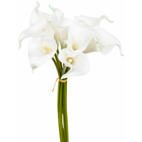 Bouquet de Fleurs "8 Aromes" 36cm Blanc
