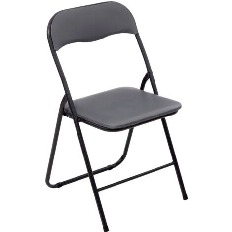 Five Simply Smart – Chaise pliante acier et PVC 79cm – Assise confortable 39x39cm – Légère 3,2kg – Pour intérieur et extérieur