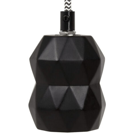 Douille pour Lampe Suspension "Bilzen" 11cm Noir