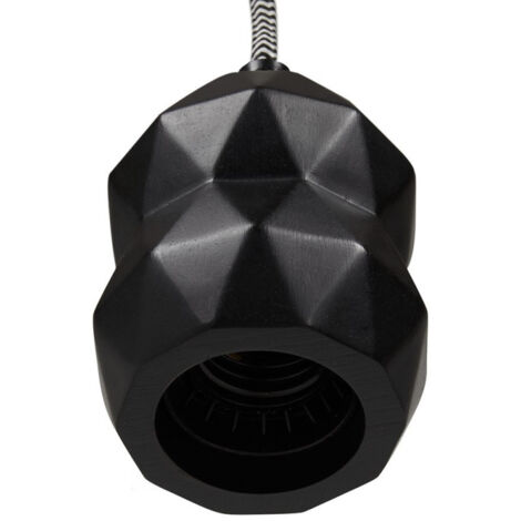 Douille pour Lampe Suspension "Bilzen" 11cm Noir