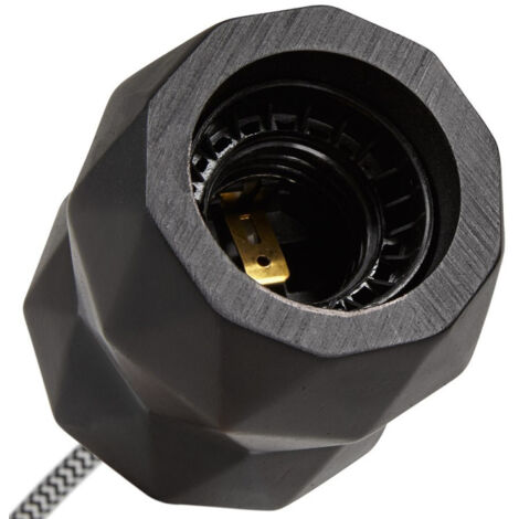 Douille pour Lampe Suspension "Bilzen" 11cm Noir