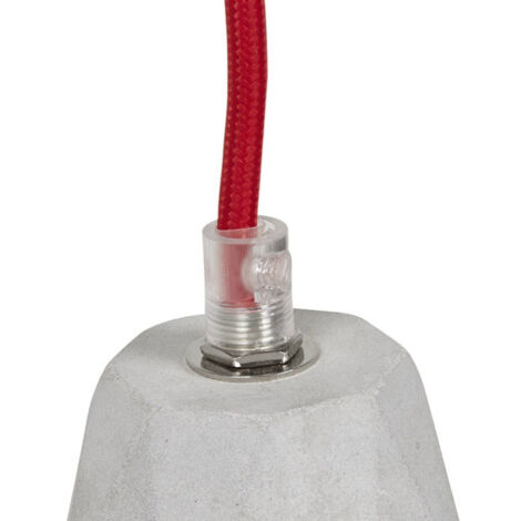 Douille pour Lampe Suspension "Bruut" 11cm Gris