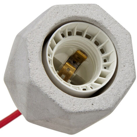 Douille pour Lampe Suspension "Bruut" 11cm Gris
