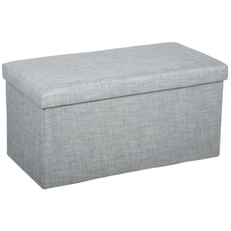 Banquette Coffre Pliante "Tomaz" 76cm Gris Clair