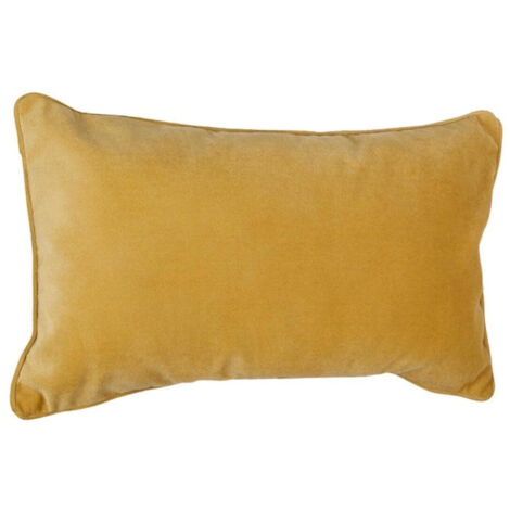 Coussin Déhoussable "Lilou" 50x30cm Ocre (1/4)
