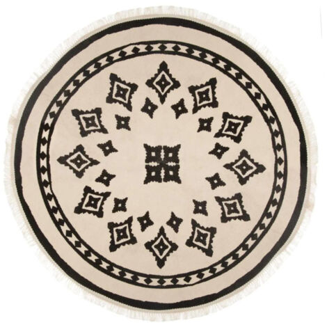 Tapis de Salon "Nomade" 90cm Beige (1/5)