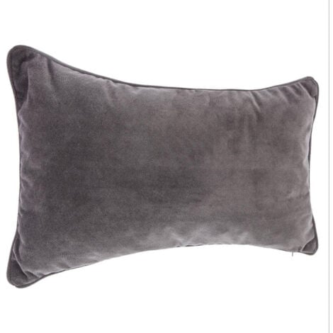 Coussin Déhoussable "Lilou" 50x30cm Gris Foncé