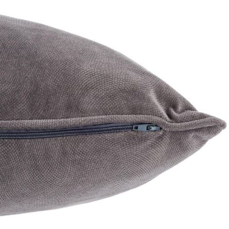 Coussin Déhoussable "Lilou" 50x30cm Gris Foncé