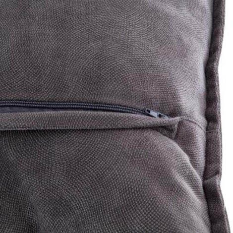 Coussin Déhoussable "Lilou" 50x30cm Gris Foncé