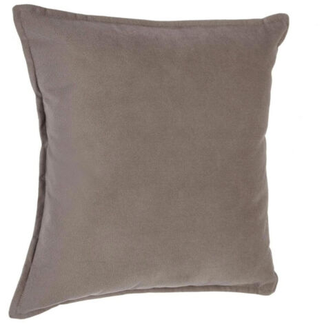 Coussin Déhoussable "Lilou" 45x45cm Taupe (1/3)