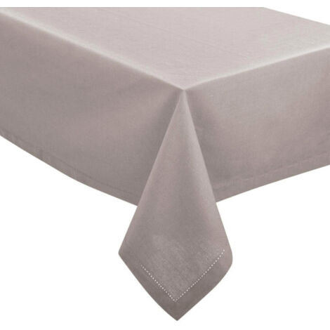 Nappe Rectangulaire "Chambray" 140x240cm Gris (1/4)