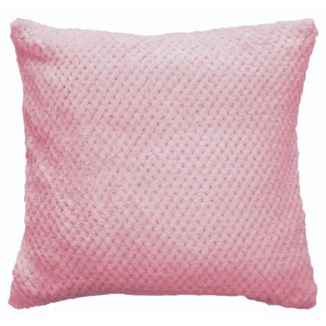 Housse de Coussin Jacquard "Didou" 40x40cm Rose Dragée (1/2)