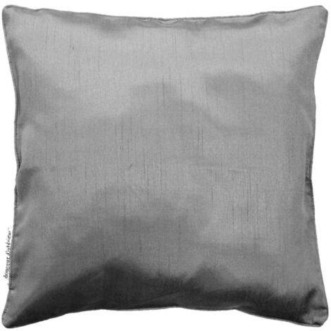 Housse de Coussin "Shana" 40x40cm Gris Perle