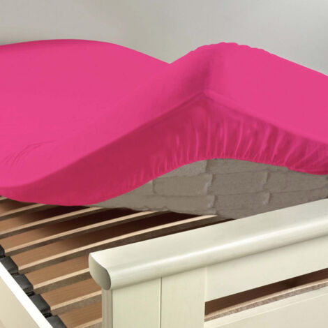 Drap Housse "Lina" 90x190cm Bois de Rose