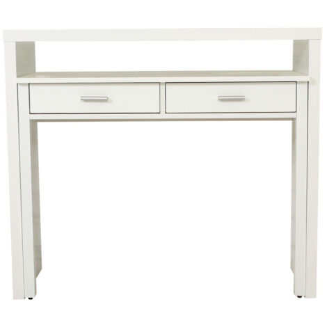 Console Extensible Bureau "Nine" 100cm Blanc (1/3)