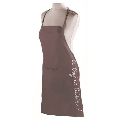 Tablier de Cuisine "Cuistot" 84cm Taupe (1/4)