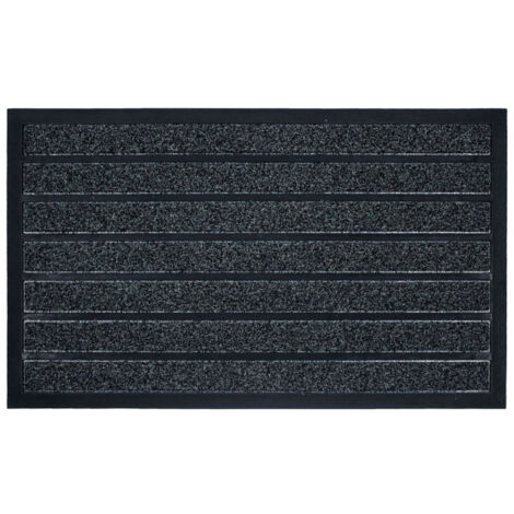 Tapis d'Entrée "Marco" 45x75cm Gris (1/2)