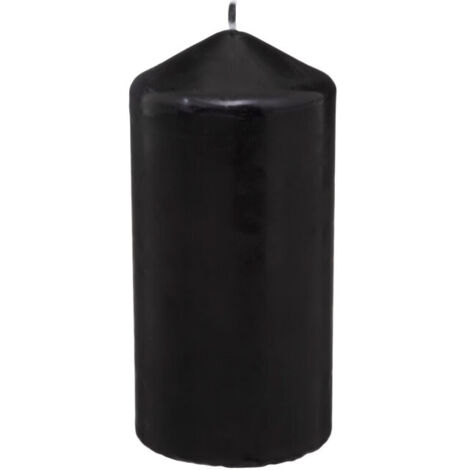 Bougie Cylindrique "Hugo" 14cm Noir (1/2)