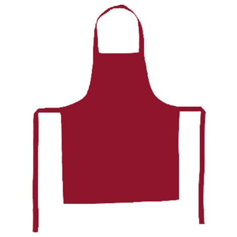 Tablier de Cuisine "Coton" 80cm Rouge (1/4)