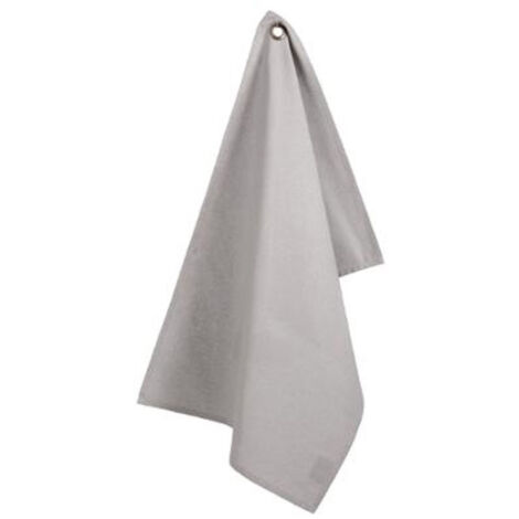 Lot de 2 Torchons de Cuisine "Coton" 70cm Gris Clair
