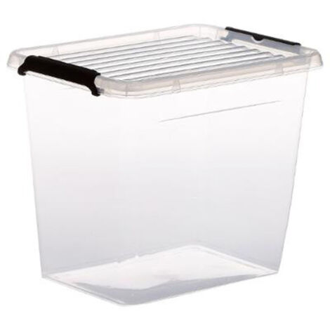 Five Simply Smart – Boîte de rangement transparente 3L – Polypropylène – Dimensions L. 19,5 x P. 14,8 x H. 16,5 cm – Solution de stockage efficace