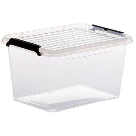 Five Simply Smart – Boîte de rangement transparente 2L – Dimensions L. 19,5 x P. 14,8 x H. 11 cm – Polypropylène pour stockage efficace
