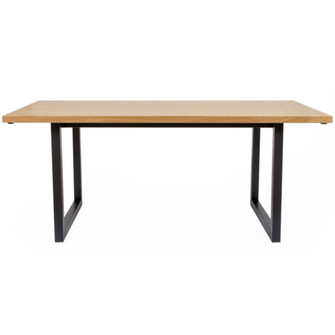 Table de Repas Design "Camden" 180cm Chêne & Noir (1/3)