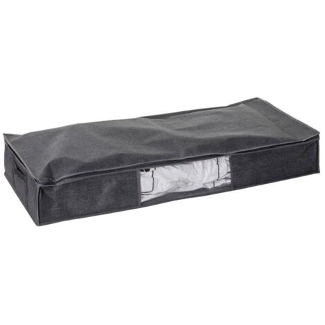 Housse de Rangement Sous Vide Basse "Press" 100cm Gris (1/5)