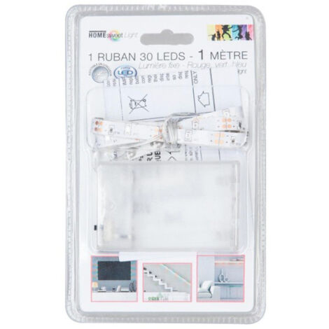Ruban LED à Piles 100cm Multicolore